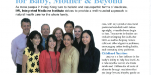Natural health care for baby, mother & beyond – an article featured in The Parents’ Journal