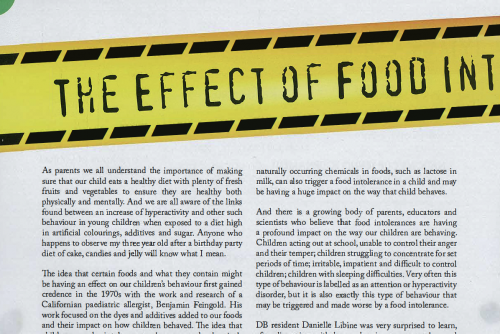 The effect of food intolerance on behaviour – an article featured in DB Living