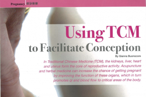 Using TCM to facilitate conception – an article featured in The Parents’ Journal