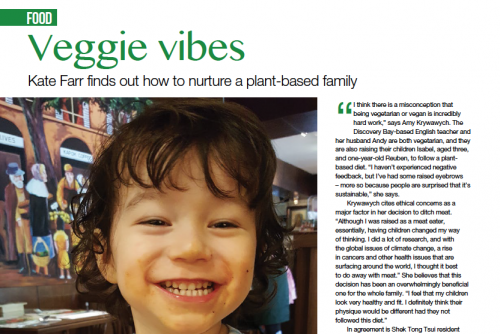 Veggie vibes – Kate Farr finds out how to nurture a plant-based family – an article featured in Expat Parent Magazine
