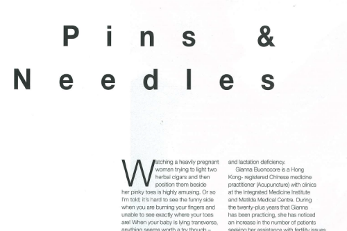 Pins & needles – an article featured in Playtimes