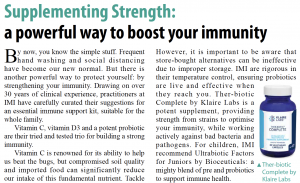 Supplementing strength: a powerful way to boost your immunity – an article featured in The Standard